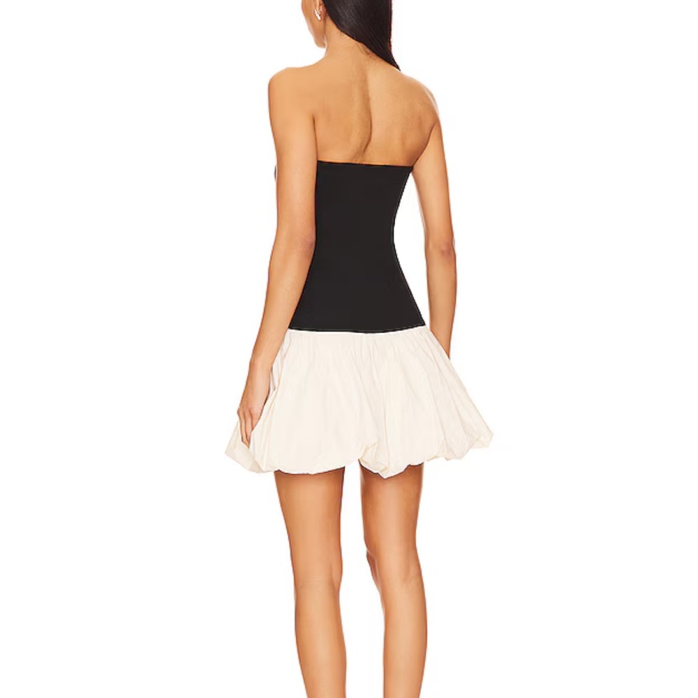 x Anja Dujaković Mac Mini Dress in Black & Ivory